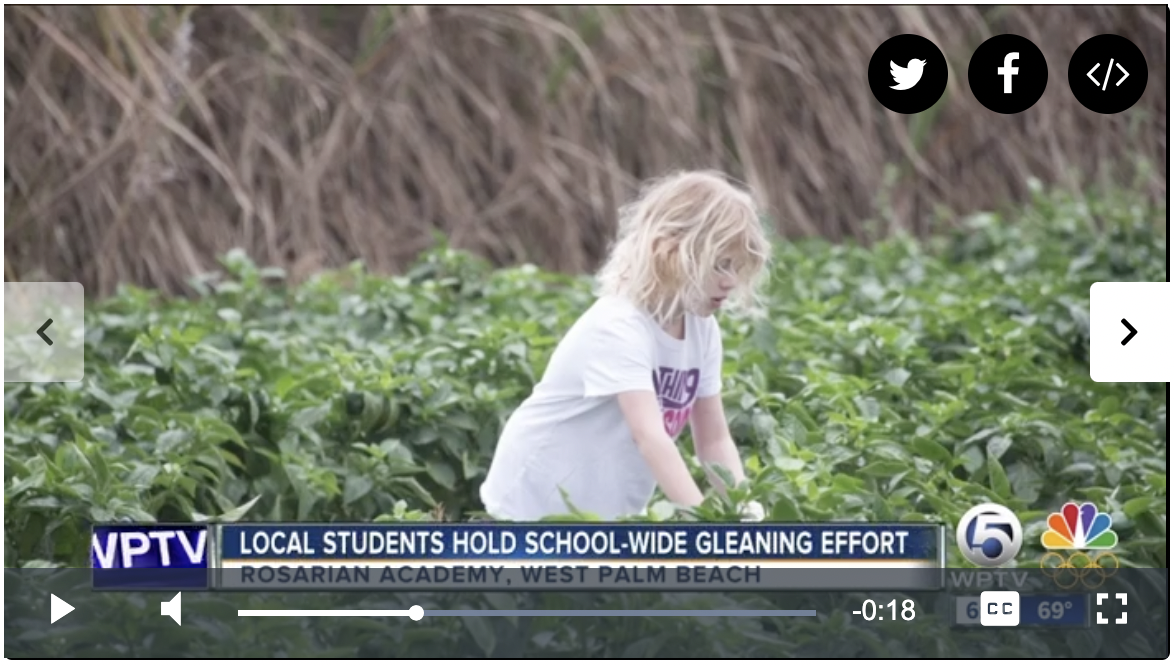 WPTV 5 School-Wide Gleaning Effort